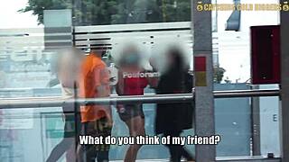 Meeting Two Hot Ass Babes At Bus Stop Ends In Incredible Foursome Back Home