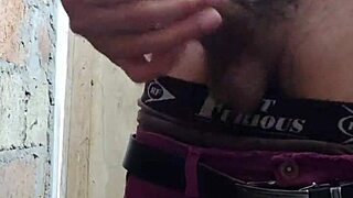 why is that man masturbating his dick right now?