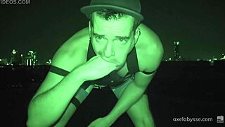 Axel Abysse goes wild with infrared ass play outdoors