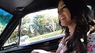 Met latina babe in parking lot, fucked her in my Mustang 67