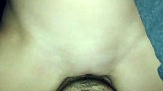 POV CLOSE-UP of TIGHT PUSSY getting CREAMPIE in HOMEMADE VIDEO!