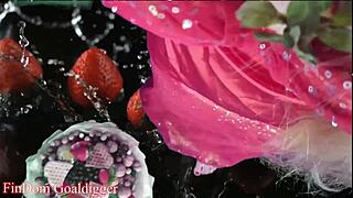 Food porn meets financial domination in a fetish glasses scene.