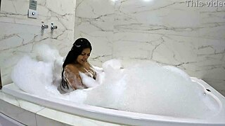 Latina Beauty Enjoys Monster Cock In Sensual Bathtub Bath