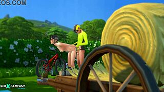 In the sims 4, candy behr goes on a cycling trip with hardcore hentai elements.