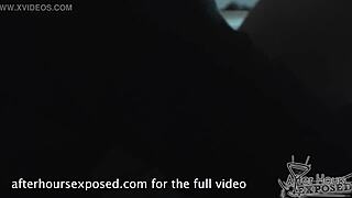 Candice enjoys vacation blowjob in lingerie