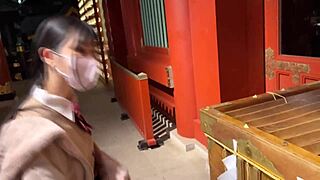 SAKURA 18 RIDES COCK IN HOMEMADE SEX!