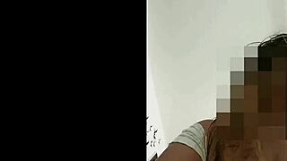 When the husband leaves, the neighbor comes to fuck her and debut her new big tits