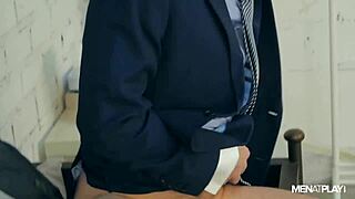 Franky Fox and Vadim Romanov fuck in the changing room