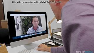 Brandon anderson gets banged and blown during zoom call