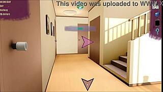 Step mom teases with blowjob in bedroom.