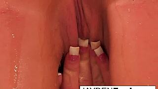 Busty Brunette Babe Jayden Jaymes Gets Wet While Masturbating Her Pussy And Ass