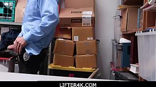 penelope reed, obedient teen shoplifter, gets roughly fucked by dirty lp officer