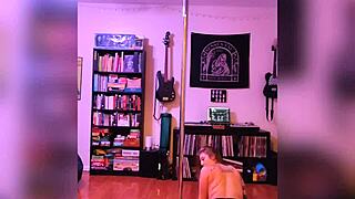 Black Lingerie Rock And Roll Strip Teasing Big Tits And Ass