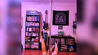 Black Lingerie Rock And Roll Strip Teasing Big Tits And Ass