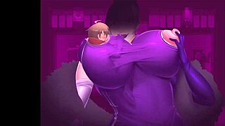 Mistress's lactating boobs sucked in hentai game