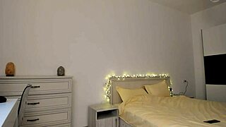 Glasses brunette teen in black bikini masturbating with toys! So horny!