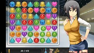 HuniePop uncensored anime hentai with anal assfucking, moaning latinas, and pussy play in part 2
