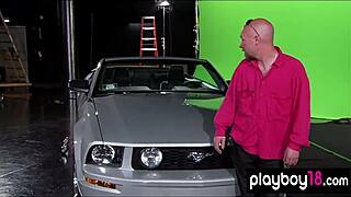 busty blondes andrea lowell and teagan presley trick two guys