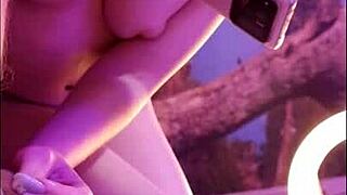 Redhot Fox takes big cock in pussy for creampie.