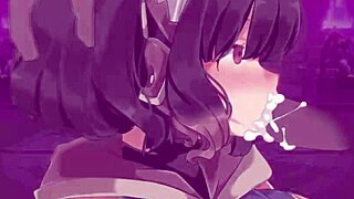 chloe in dark hentai game with humiliation, blowjob, and creampie