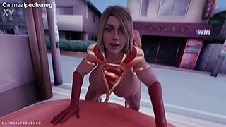 supergirl saves from no nut november with anal creampie 😜