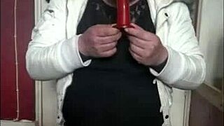 bisexual crossdresser plays with toys and goes ass to mouth.