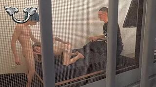 cuckold delivering his girlfriend backstage at mansao himeros