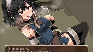 chloe in dark hentai game with humiliation, blowjob, and creampie