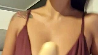 I Come Home From a Party Very Horny and I Use Realistic Dildo -Claudia Bavel-!