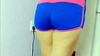 Young Girl Undresses During Cleaning Session