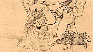 Look at this vintage erotic cartoon illustration