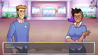 Sinfully Fun Games in Overwatch Academy. Bathing and Shower Scenes Add Excitement.