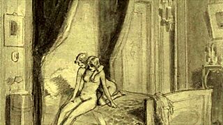 Look at this vintage erotic cartoon illustration