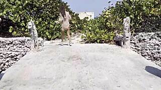 Kinky Monika Fox Destroys Holes With Big Dildo Amid Atlantic Ruins?