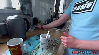 Suck my cock for a facial, the real brit says in POV first time