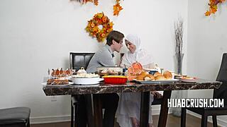 nadia white celebrates thanksgiving in hijab 😊