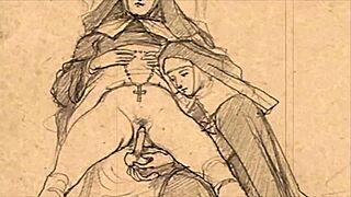 Look at this vintage erotic cartoon illustration