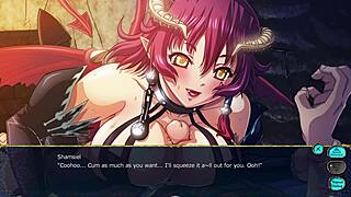 Shamseil the succubus in her horny scene.