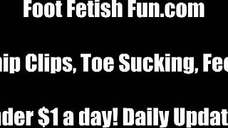 Dominant foot fetish sniffing