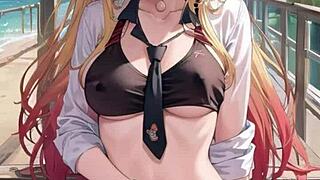 ai girls with big tits, 'want some hentai fun?'