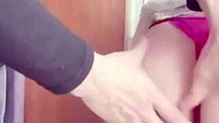 Girlfriend Poses Seductively On Balcony, Teasing Her Wet Pussy