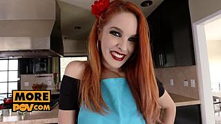 Screwing dirty Spanish slut Amarna Miller in POV!
