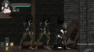 In the nightless area, the character explores slums and underground passage in night of r scenes part twelve