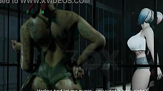 Harley with big tits ass cartoon big cock 3d anime sexy