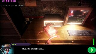 我在玩Fap Nights at Frennis 1色情游戏时有危险！