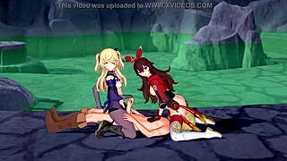 I Fantasize About Two Archer Girls In Genshin Impact Hentai