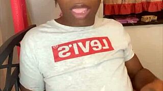 stepsister practices verbal skills on large cock