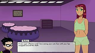 starfire sucks dick in 18titans part 2.