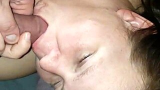 Face fucking and stretching her pussy out