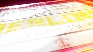 melissa debling flashes her big tits for you